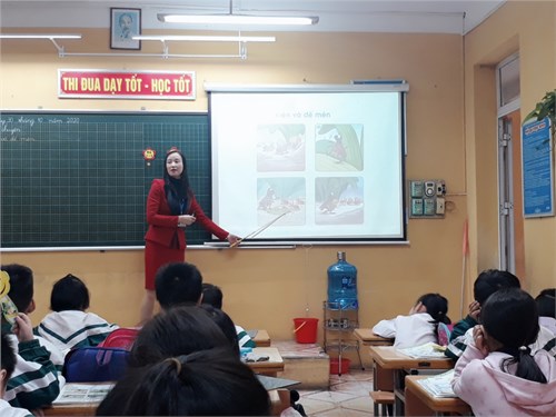 Hội giảng tiết Tiếng Việt - Ôn tâp và Kể chuyện lớp 1B